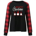thumbnail image 4 of SELONE Christmas Tops for Women Long Sleeve Plus Size Xmas Pullover Tops Gnome Tees Blouses Plaid Christmas Themed Clothing Christmas Outfits Ideas Holiday Attire Party Collection Red 2XL, 4 of 7