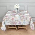 thumbnail image 5 of 52x52in(132x132cm) Square Tablecloth, Waterproof Polyester Table Cover, Wrinkle Resistant & Washable Fabric for Dining, Kitchen, Picnic, Monarch Butterfly Aesthetic, 5 of 6