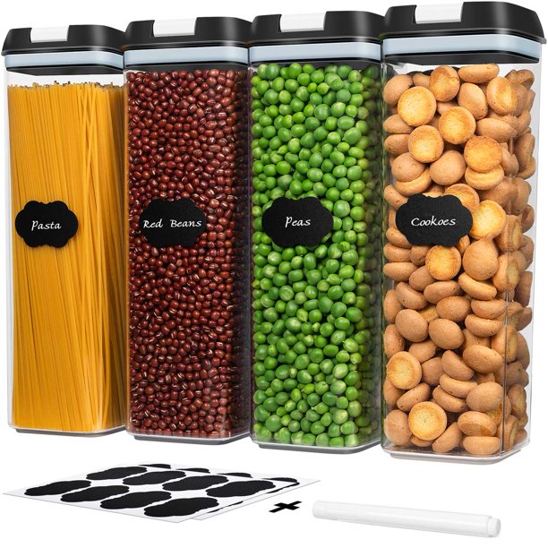 Kitchen Food Storage Container Pantry Organization Set - 4Pack