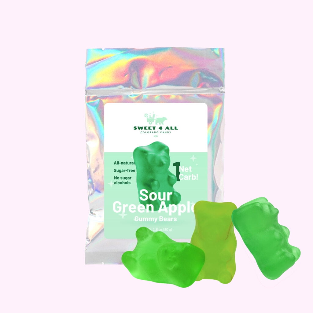 Candy Pros Green Apple Gummy Bears