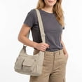 thumbnail image 4 of PULLIMORE Crossbody Bag for Women Nylon Waterproof Shoulder Purse Handbag Messenger Bag Lightweight Multi-Pockets Pocketbooks, Khaki, 4 of 9
