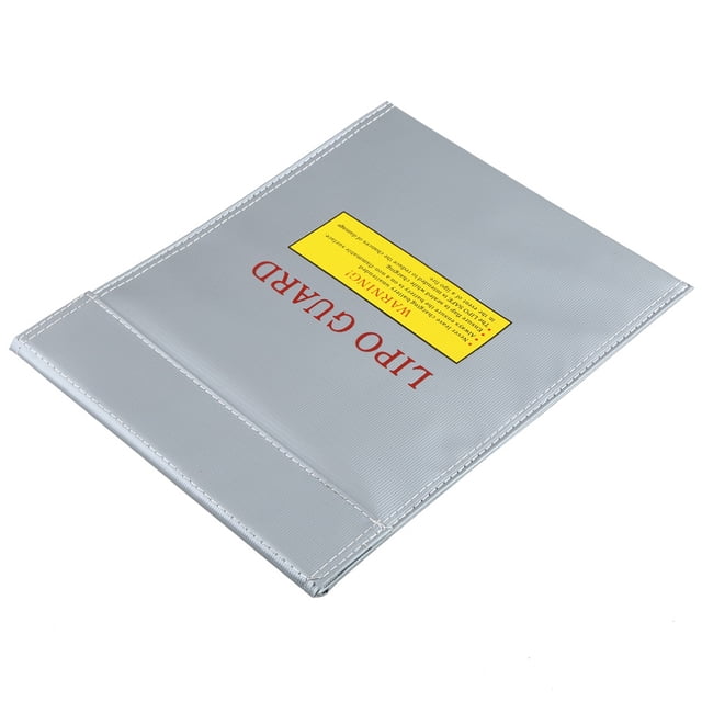 Miangastore Sac de Rangement pour Batterie au Lithium Fibre Ignifuge Durable 1Pcs 9 Po X 12 Po