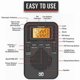 thumbnail image 5 of Portable Radio Mini AM FM Weather Radio Pocket Radio LCD Screen Digital Alarm Clock Radio Player, 5 of 5