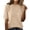Beige, variant on MEICHEN Women's Short Sleeve Pullover Spring Fashion Crew Neck Knitted Shirt Elegant Lightweight T Shirts Casual Summer Essentials Tops for Women