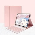thumbnail image 1 of Detachapie Funda con Teclado Bluetooth para Tab A7 10.4 2020 SM-T500/T505/T507, Rosa, 1 of 7