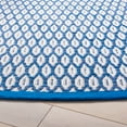 thumbnail image 3 of SAFAVIEH Montauk Crystal Geometric Cotton Area Rug, Blue/Ivory, 6' x 6' Round, 3 of 8