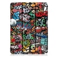 thumbnail image 2 of SaniMore for iPad Pro 11" 4th/3rd/2rd/1st Generation 2022/2021/2020/2018 Case, Auto Sleep/Wake, Rugged PC Case with Tri-Fold Kickstand [Support 2nd Gen Pencil Charging], Fit iPad Air 4/5, Graffiti, 2 of 11