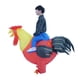 thumbnail image 1 of Conjunto inflable de varios estilos con forma de dragón, flamenco, unicornio, ballet, dragón, gallo, caballo, tiburón, 1 of 5