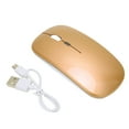 thumbnail image 1 of 2.4G Wireless Mouse, Gaming Mouse 1600DPI 7 Different Colors ABS Material Color Backlight Mute  For Office For Computer For Laptop Gold, 1 of 8