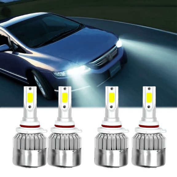FOR 2005 2006 2007 HONDA ACCORD 3.0L LED HEADLIGHT LAMP BULBS 6000K COMBO