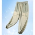 thumbnail image 4 of SJLDQY Boys Summer Pants Lightweight Breathable Straight leg Baggy Pants Solid Color Casual Trousers for Boys, 4 of 6