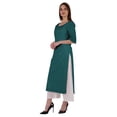 thumbnail image 3 of Bimba Kurti Longue Droite pour Femmes, Tunique à Manches Longues Imprimée, Haut Décontracté d'Été, Kurta Formelle, 3 of 7