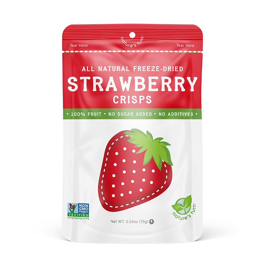 Nature’s Turn Freeze-Dried Fruit Crisps Sour Variety Pack, No Added Sugar, Healthy Natural Fruit Crisp Snack for School Lunches, 8 Pack (0.53 oz Each)