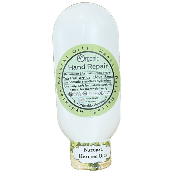 Hand Repair Cream. Dry cracked essential oil relief.