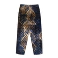thumbnail image 5 of Disketp Watercolor Snake Skin Print Women'S Comfy Pajama Pants Casual Drawstring Palazzo Lounge Wide Leg Pants, 5 of 9