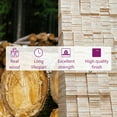 thumbnail image 3 of vidaXL 19.7" x 19.7" x 27.6" White Solid Pinewood Planter Boxes, 3 of 8