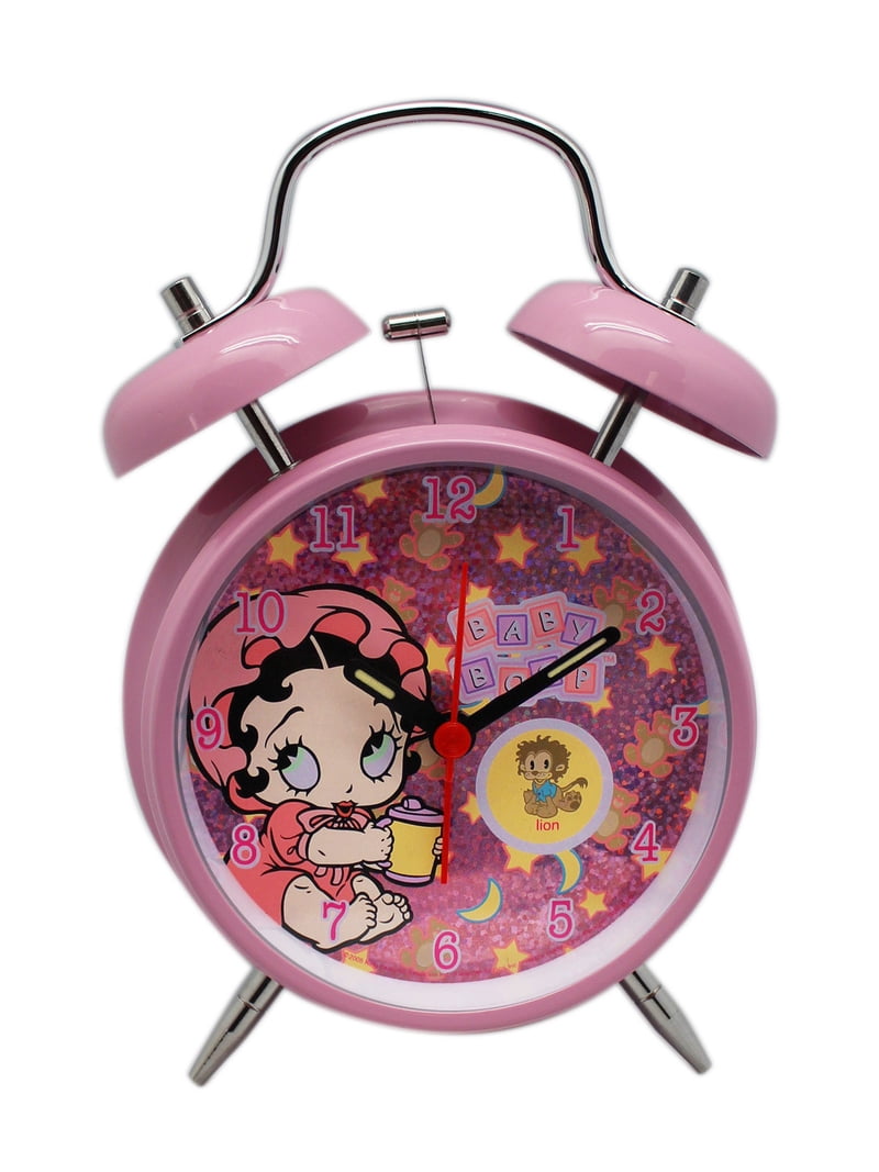 希少　レトロ　BETTY BOOP 目覚まし時計 Baby Boop Betty Boop Pink Baby Themed Twin Bell Alarm Clock