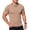 Khaki, variant on Mens Polo Short Sleeve Button Down Lightweight Classic Mens Spring Shirt,Khaki,S