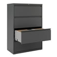 thumbnail image 5 of Hirsh Pro 36 Inch Wide 4 Drawer Metal Lateral File Cabinet for Home and Office, Holds Letter, Legal and A4 Hanging Folders, Charcoal, 5 of 6