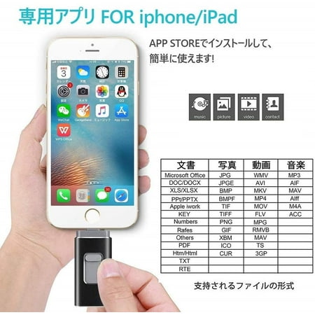 4 In 1 256gb Black 3 0 Usb Flash Drives For Iphone Type Lightning Otg Jump Drive Ipad Memory Stick Ios External Walmart Canada