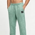 thumbnail image 6 of Stamzod Summer Sweat Pants for Mens Casual Vacation Beach Pants with Pocket Lightweight Loose Straight Trousers Mint Green-1 L, 6 of 7