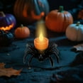 thumbnail image 2 of JoyMoreHome 12 PCS LED Halloween Flameless Candle Light, Battery Operated Spider Lights, for Halloween Party Table Centerpiece Decoration, 2 of 6