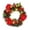 Red/Green, variant on Pre-lit Christmas Wreath Reef,11.8" Artificial Green Rattan Wreaths with Berries and Pine Cones for Window Wall Outdoor 15 LED Lighted Wreath