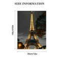 thumbnail image 2 of Shiartex Paris Cityscape Canvas Wall Art Eiffel Tower at Night Canvas Picture  Print Gallery Wrap Modern Home Decor Framed Ready to Hang 16x20 in/12x16 in, 2 of 5