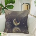 thumbnail image 2 of MKHERT The Boy With A Moon Star On His Head Guitar Pillow Covers Pillowcase Throw Pillows 18x18 inch, 2 of 2