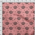 thumbnail image 4 of oneOone Viscose Chiffon Medium Pink Fabric Tea Kettle Sewing Material Print Fabric By The Yard 42 Inch Wide, 4 of 6
