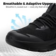 thumbnail image 4 of Fittington Men's Slip on Walking Shoes - Breathable Wide Toe Box Sneakers with Arch Support & 5cm Cushioned Sole, All Day Long Comfort, 4 of 11