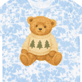 thumbnail image 4 of Inktastic Vintage Teddy Bear in Sweater with Christmas Trees T-Shirt, 4 of 5