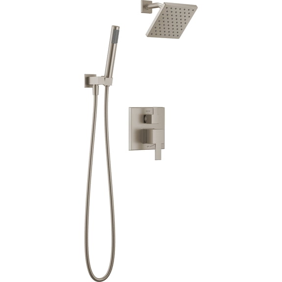 Delta T342703-SP Modern Square Non Shared Shower System - Nickel