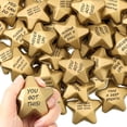 thumbnail image 1 of Pelotas antiestrés Deekin Star de espuma de 4 cm, 36 piezas, doradas, motivacionales, 1 of 6