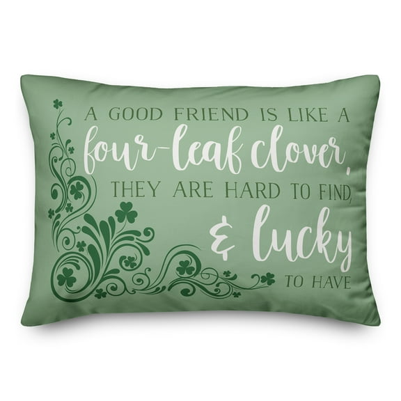 Creative Products Good Friends are Lucky to Have 20 x 14 Spun Poly Pillow