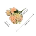 thumbnail image 3 of AZXY Artificial Peach Dahlia Bouquet Fake Flowers Spring Decor, Realistic Faux Plant for Porch Patio Home Yard Garden Wedding Centerpieces Table Runner, 3 of 8