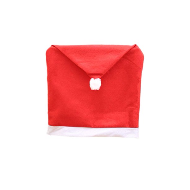 EZLIFE FUNDAS PARA SILLAS CON GORRO DE PAPÁ NOEL ROJO PARA FIESTA NAVIDEÑA Cocina F5W9