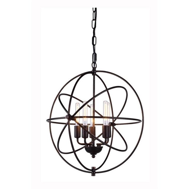 Elegant Lighting Vienna 20" 5 Light Pendant Lamp