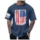 thumbnail image 5 of Playeras Negras Hombre Algodon Camiseta Con Estampado Digital 2D Para Hombre, Camiseta De Manga Corta Con Solapa Superior, 5 of 5