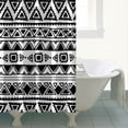 thumbnail image 5 of Extra Long Boho Shower Curtain 72x84 Inches - Vintage Floral & Tropical Leaves Pattern, Waterproof Bohemian Bathroom Decor with 12 Hooks, Tribal Rustic Style, 5 of 5