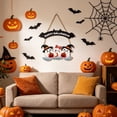 thumbnail image 6 of Beautynvta Hanging Door Sign, Cute Cartoon Ghosts Design, Happy Wooden Pendant, Wall Decor for Entryway Mantel Home Decor, 6 of 7