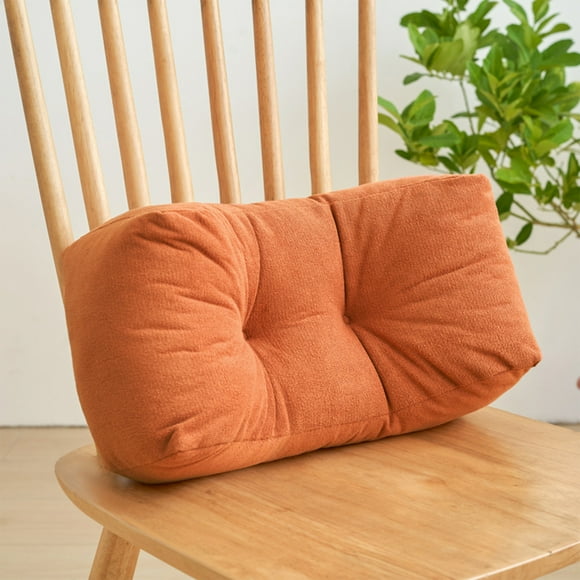 Yhmxh Pillows,Throw Pillows Olid Color Thickened Waist Cushion Nap Pillow Bedside Chair Sofa Back Cushion Office Prone Sleeping Pillow With Filling Cotton Pillow Polyester Waist Support