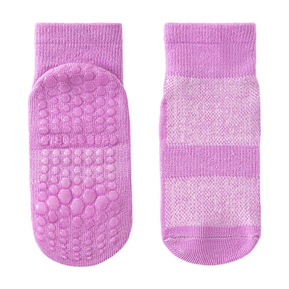REDARER Kids' Non- Grip Socks, Breathable Mesh Sole Socks for Toddler Walking & Indoor/Outdoor Play,9-12 Years