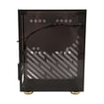 thumbnail image 1 of 4.3L Mini ITX Case, Clear Acrylic Panel, 360 Degree Cooling, Foot Pads, Mini PC Case for 1U FLEX Power Supply, 2.5" SSD, Black, 1 of 4