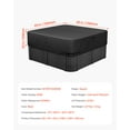thumbnail image 6 of VEVOR Outdoor Hot Tub Cover, 85 x 85 x 20 Inch Weatherproof and Waterproof Hot Tub Cover Protector, 600D Heavy Duty Oxford Fabric and 950N Tearing Strength, Square Spa Covers for Hottub, Black, 6 of 9
