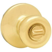 Kwikset 300T 3 CP RCL RCS BBPKG Tylo Bed/Bath Knob in Polished Brass