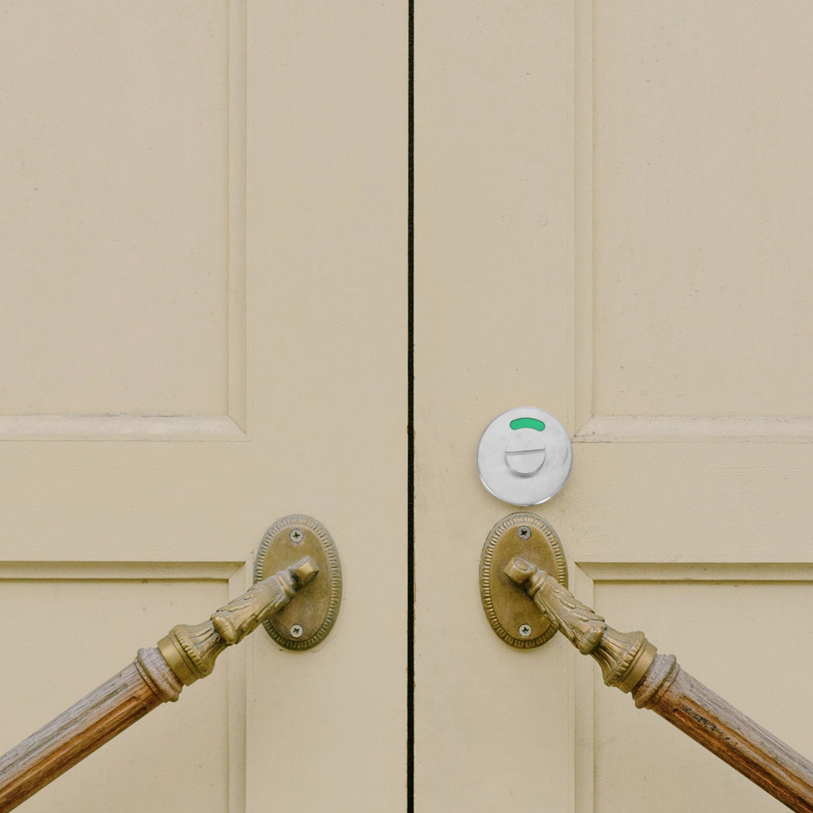Tendycoco Baby Door Lock Wear-resistant Lock Rv Shower Door Latch Red and Green Indicator Lock Fingerprint Number Travel