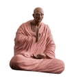 thumbnail image 2 of DimyFew Buddha Statue Ceramic Young Monk Figurine Collectible Sculpture Handcrafted Modern Ornament for Desktop Suitable for Study Living Room Tea Table Home pink 8.5x6x10cm, 2 of 8
