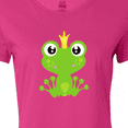 thumbnail image 4 of Inktastic Cute Frog, Green Frog, Frog Prince, Crown Women's T-Shirt, 4 of 5