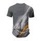 thumbnail image 4 of Summer Men's Popular T-shirt Printed V-neck Short Sleeved T-shirt XL, 4 of 5